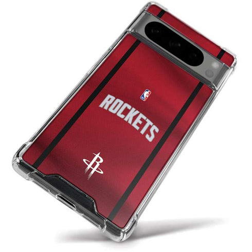 NBA Houston Rockets Jersey Google Pixel 8 Pro Clear Case